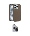 ieg™ iPhone 15 Pro Max Kılıf Yankı Form Serisi - Siyah Vanessa Magic Hayalet Cam