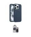 ieg™ iPhone 15 Pro Max Kılıf Yankı Form Serisi - Siyah Vanessa Magic Hayalet Cam