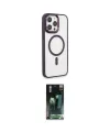 ieg™ iPhone 15 Pro Max Kılıf Yankı Işık Özel Seri - Siyah 360 Mat Full Body Arka Koruyucu