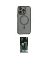 ieg™ iPhone 15 Pro Max Kılıf Yankı Işık Özel Seri - Siyah 360 Mat Full Body Arka Koruyucu