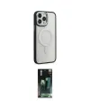 ieg™ iPhone 15 Pro Max Kılıf Yankı Işık Özel Seri - Siyah 360 Mat Full Body Arka Koruyucu