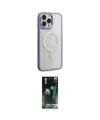 ieg™ iPhone 15 Pro Max Kılıf Yankı Işık Özel Seri - Siyah 360 Mat Full Body Arka Koruyucu