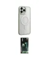 ieg™ iPhone 15 Pro Max Kılıf Yankı Işık Özel Seri - Siyah 360 Mat Full Body Arka Koruyucu