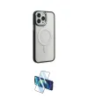 ieg™ iPhone 15 Pro Max Kılıf Yankı Işık Özel Seri - Siyah 3D Antistatik Seramik Nano Ekran Koruyucu