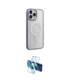 ieg™ iPhone 15 Pro Max Kılıf Yankı Işık Özel Seri - Siyah 3D Antistatik Seramik Nano Ekran Koruyucu