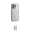 ieg™ iPhone 15 Pro Max Kılıf Yankı Işık Özel Seri - Siyah Bilvis 0.18mm Plus Cam Ekran Koruyucu