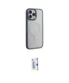 ieg™ iPhone 15 Pro Max Kılıf Yankı Işık Özel Seri - Siyah Bilvis 0.18mm Plus Cam Ekran Koruyucu