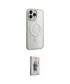 ieg™ iPhone 15 Pro Max Kılıf Yankı Işık Özel Seri - Siyah Bilvis 3D Cam Ekran Koruyucu