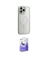 ieg™ iPhone 15 Pro Max Kılıf Yankı Işık Özel Seri - Siyah Bilvis 5in1 5D Magic Hayalet Cam Ekran Koruyucu