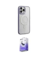 ieg™ iPhone 15 Pro Max Kılıf Yankı Işık Özel Seri - Siyah Bilvis 5in1 5D Magic Hayalet Cam Ekran Koruyucu