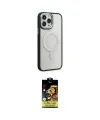 ieg™ iPhone 15 Pro Max Kılıf Yankı Işık Özel Seri - Siyah Buffer Cam Ekran Koruyucu