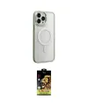 ieg™ iPhone 15 Pro Max Kılıf Yankı Işık Özel Seri - Siyah Buffer Cam Ekran Koruyucu