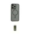 ieg™ iPhone 15 Pro Max Kılıf Yankı Işık Özel Seri - Siyah Joko Magic 5D Hayalet Cam