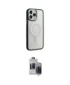 ieg™ iPhone 15 Pro Max Kılıf Yankı Işık Özel Seri - Siyah Vanessa Magic Hayalet Cam