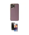 ieg™ iPhone 15 Pro Max Kılıf Yankı Serisi - Siyah 3D Antistatik Mat Seramik Nano Ekran Koruyucu