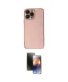 ieg™ iPhone 15 Pro Max Kılıf Yankı Serisi - Siyah 3D Antistatik Mat Seramik Nano Ekran Koruyucu