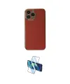 ieg™ iPhone 15 Pro Max Kılıf Yankı Serisi - Siyah 3D Antistatik Seramik Nano Ekran Koruyucu