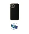 ieg™ iPhone 15 Pro Max Kılıf Yankı Serisi - Siyah 3D Antistatik Seramik Nano Ekran Koruyucu