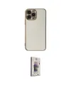 ieg™ iPhone 15 Pro Max Kılıf Yankı Serisi - Siyah Bilvis 3D Cam Ekran Koruyucu