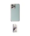 ieg™ iPhone 15 Pro Max Kılıf Yankı Serisi - Siyah Bilvis 3D Mat Cam Ekran Koruyucu