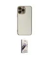 ieg™ iPhone 15 Pro Max Kılıf Yankı Serisi - Siyah Bilvis 3D Mat Cam Ekran Koruyucu