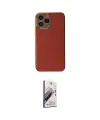 ieg™ iPhone 15 Pro Max Kılıf Yankı Serisi - Siyah Bilvis 3D Mat Cam Ekran Koruyucu