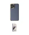ieg™ iPhone 15 Pro Max Kılıf Yankı Serisi - Siyah Bilvis 3D Mat Cam Ekran Koruyucu