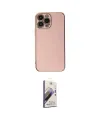 ieg™ iPhone 15 Pro Max Kılıf Yankı Serisi - Siyah Bilvis 3D Mat Cam Ekran Koruyucu
