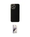 ieg™ iPhone 15 Pro Max Kılıf Yankı Serisi - Siyah Bilvis 3D Mat Cam Ekran Koruyucu