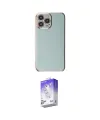 ieg™ iPhone 15 Pro Max Kılıf Yankı Serisi - Siyah Bilvis 5in1 3D Magic Cam Ekran Koruyucu