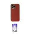 ieg™ iPhone 15 Pro Max Kılıf Yankı Serisi - Siyah Bilvis 5in1 3D Magic Cam Ekran Koruyucu