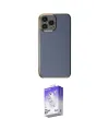 ieg™ iPhone 15 Pro Max Kılıf Yankı Serisi - Siyah Bilvis 5in1 3D Magic Cam Ekran Koruyucu