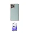 ieg™ iPhone 15 Pro Max Kılıf Yankı Serisi - Siyah Bilvis 5in1 5D Magic Hayalet Cam Ekran Koruyucu