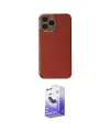 ieg™ iPhone 15 Pro Max Kılıf Yankı Serisi - Siyah Bilvis 5in1 5D Magic Hayalet Cam Ekran Koruyucu