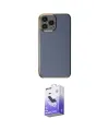 ieg™ iPhone 15 Pro Max Kılıf Yankı Serisi - Siyah Bilvis 5in1 5D Magic Hayalet Cam Ekran Koruyucu