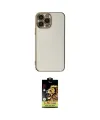 ieg™ iPhone 15 Pro Max Kılıf Yankı Serisi - Siyah Buffer Cam Ekran Koruyucu