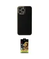 ieg™ iPhone 15 Pro Max Kılıf Yankı Serisi - Siyah Buffer Cam Ekran Koruyucu