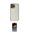 ieg™ iPhone 15 Pro Max Kılıf Yankı Serisi - Siyah Buffer Hayalet Cam Ekran Koruyucu