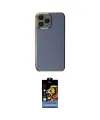 ieg™ iPhone 15 Pro Max Kılıf Yankı Serisi - Siyah Buffer Hayalet Cam Ekran Koruyucu