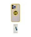 ieg™ iPhone 15 Pro Max Kılıf Yörünge Çizgi - Şeffaf Pasifik Cam Ekran Koruyucu
