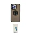 ieg™ iPhone 15 Pro Max Kılıf Yörünge Çizgi - Şeffaf Pasifik Cam Ekran Koruyucu