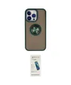 ieg™ iPhone 15 Pro Max Kılıf Yörünge Çizgi - Şeffaf Pasifik Cam Ekran Koruyucu