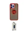ieg™ iPhone 15 Pro Max Kılıf Yörünge Çizgi - Siyah Bilvis Hayalet Cam Ekran Koruyucu