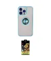 ieg™ iPhone 15 Pro Max Kılıf Yörünge Çizgi - Siyah Buffer Cam Ekran Koruyucu