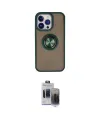 ieg™ iPhone 15 Pro Max Kılıf Yörünge Çizgi - Siyah Vanessa Magic Hayalet Cam