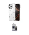 ieg™ iPhone 15 Pro Max Kılıf Yörünge Form - Siyah Vanessa Magic Hayalet Cam