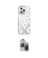 ieg™ iPhone 15 Pro Max Kılıf Yörünge Işık Prime - Siyah Vanessa Magic Hayalet Cam