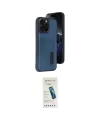ieg™ iPhone 15 Pro Max Kılıf Yörünge Işık Serisi - Şeffaf Pasifik Cam Ekran Koruyucu