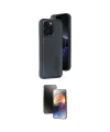 ieg™ iPhone 15 Pro Max Kılıf Yörünge Işık Serisi - Siyah 3D Antistatik Mat Seramik Nano Ekran Koruyucu