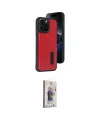 ieg™ iPhone 15 Pro Max Kılıf Yörünge Işık Serisi - Siyah Bilvis 3D Cam Ekran Koruyucu